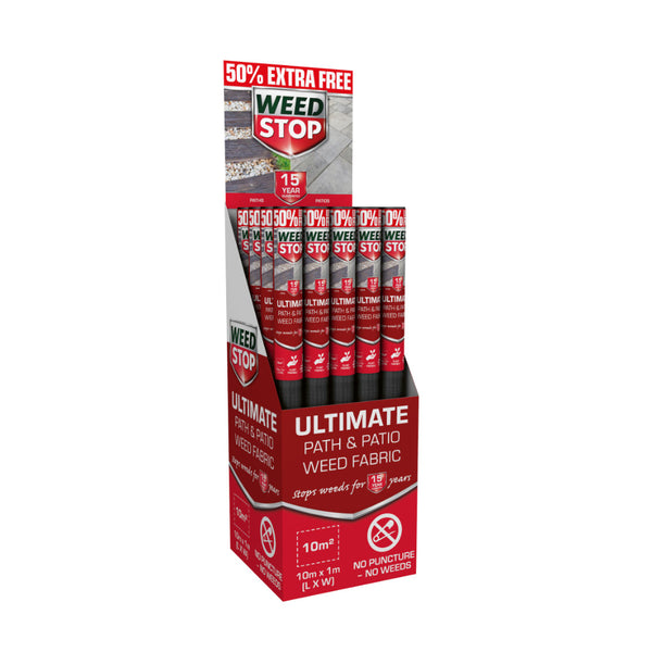 Weed Stop Ultimate Path and Patio Weed Control Fabric | 15 x 1m