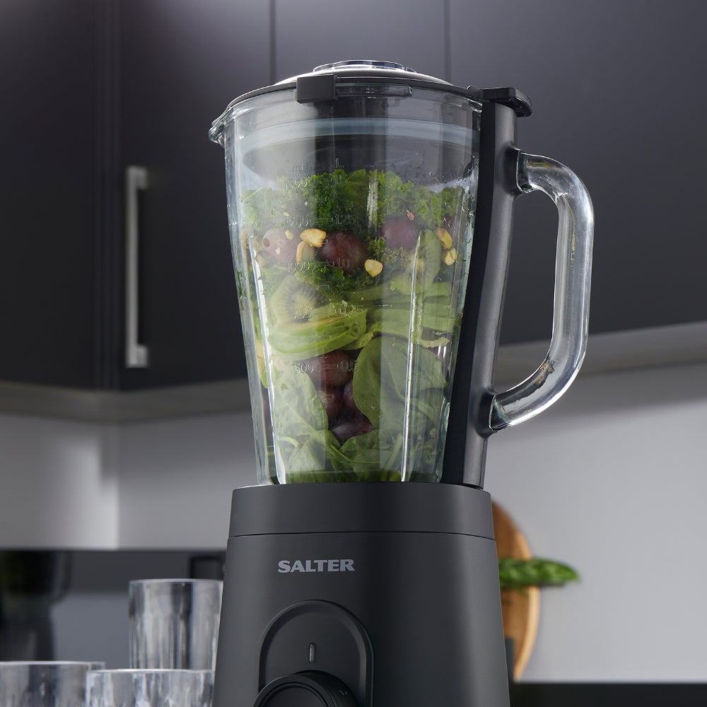 Salter Kuro Glass Jug Blender | 600W, 1.5L, 2 Speed Settings