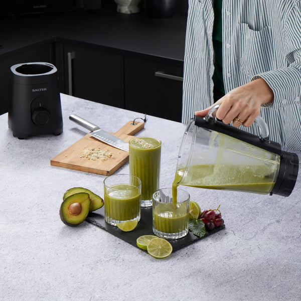 Salter Kuro Glass Jug Blender | 600W, 1.5L, 2 Speed Settings