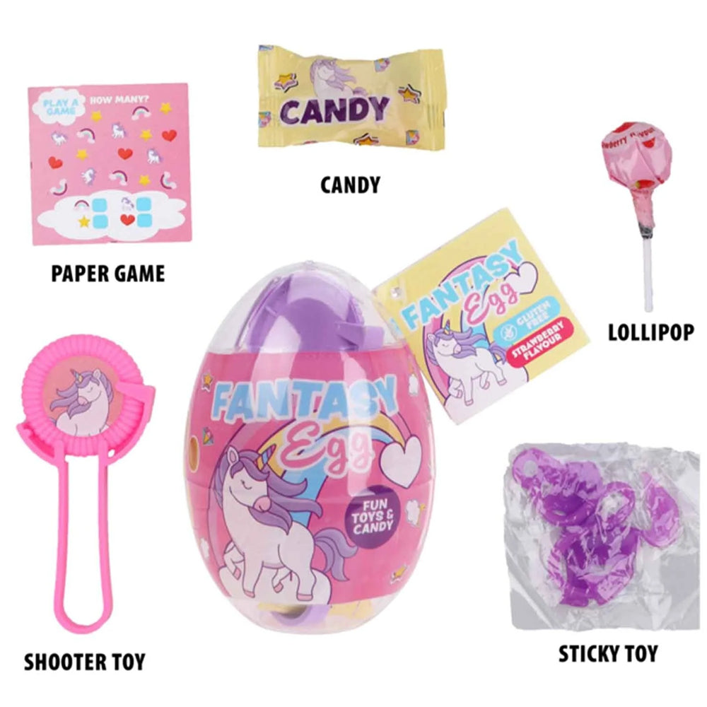 Becky's Unicorn Fun Egg - Toy & Candy - 1 Pack