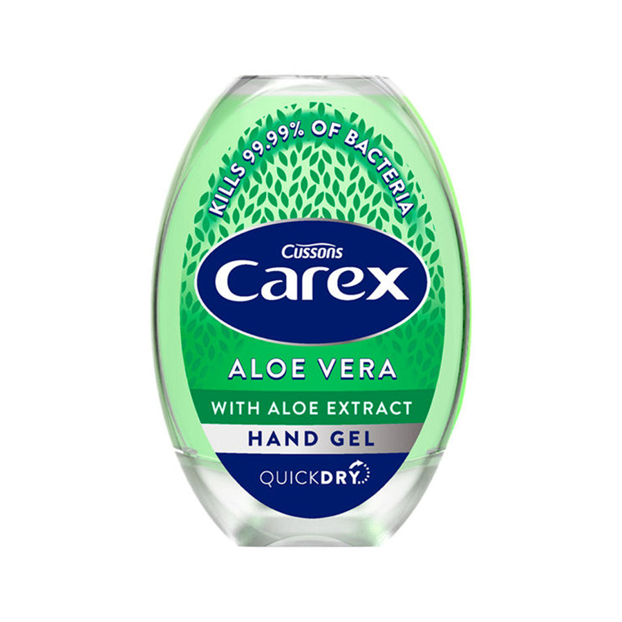 Carex Aloe Vera Quick-Dry Hand Sanitiser Gel | 50ml, No-Rinse