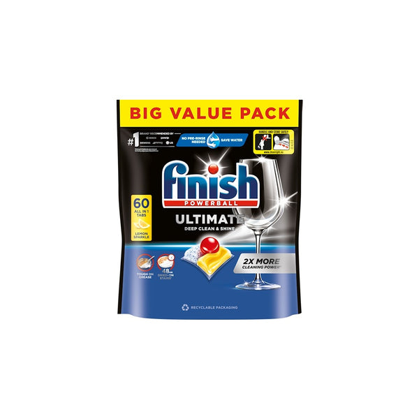 Finish Ultimate Dishwasher Tabs - All in 1 - 60pcs