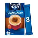 Maxwell House Creamy Instant Cappuccino Sachets - 94g, Makes 8 Cups