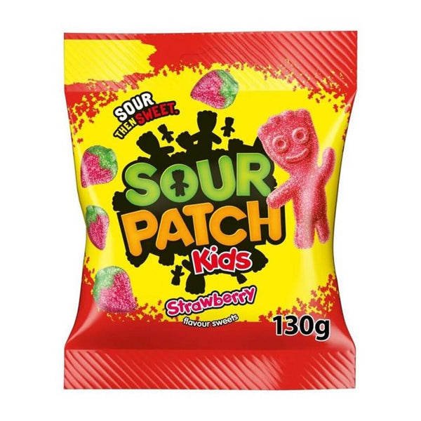 Sour Patch Kids Strawberry Sour Gummy Sweets - 130g Sharing Bag