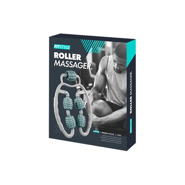 5-Ring Handheld Roller Massager | Deep Tissue, Assorted Colours