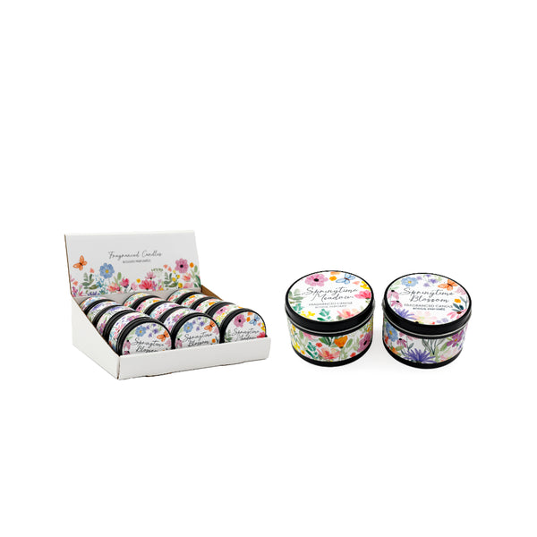 Springtime Tin Candle | 8 x 5cm