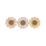 Woven Flower Design Large Round Table Placemat | 38cm Diameter