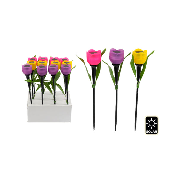 Solar Flower Stake Light | 30.5cm Height, Solar Powered, Flower Design