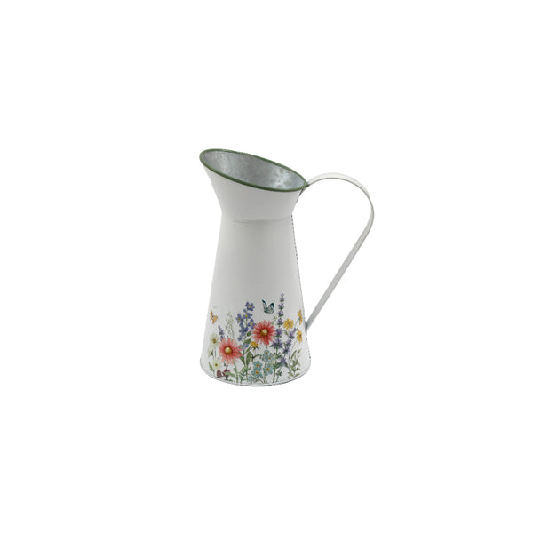 Embroidered Spring Decorative Jug | 24.5cm, Embroidered Detail