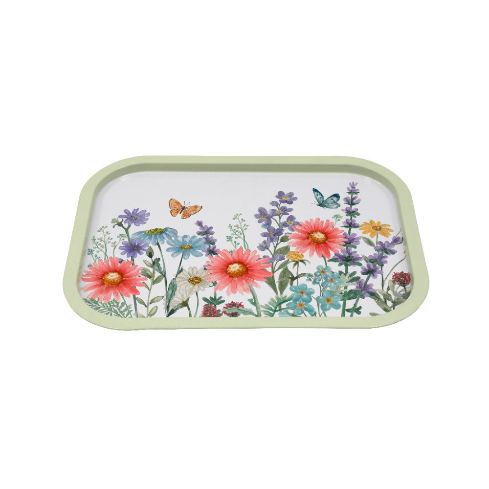 Springtime Large Rectangular Serving Tray for Drinks | 40 x 30cm