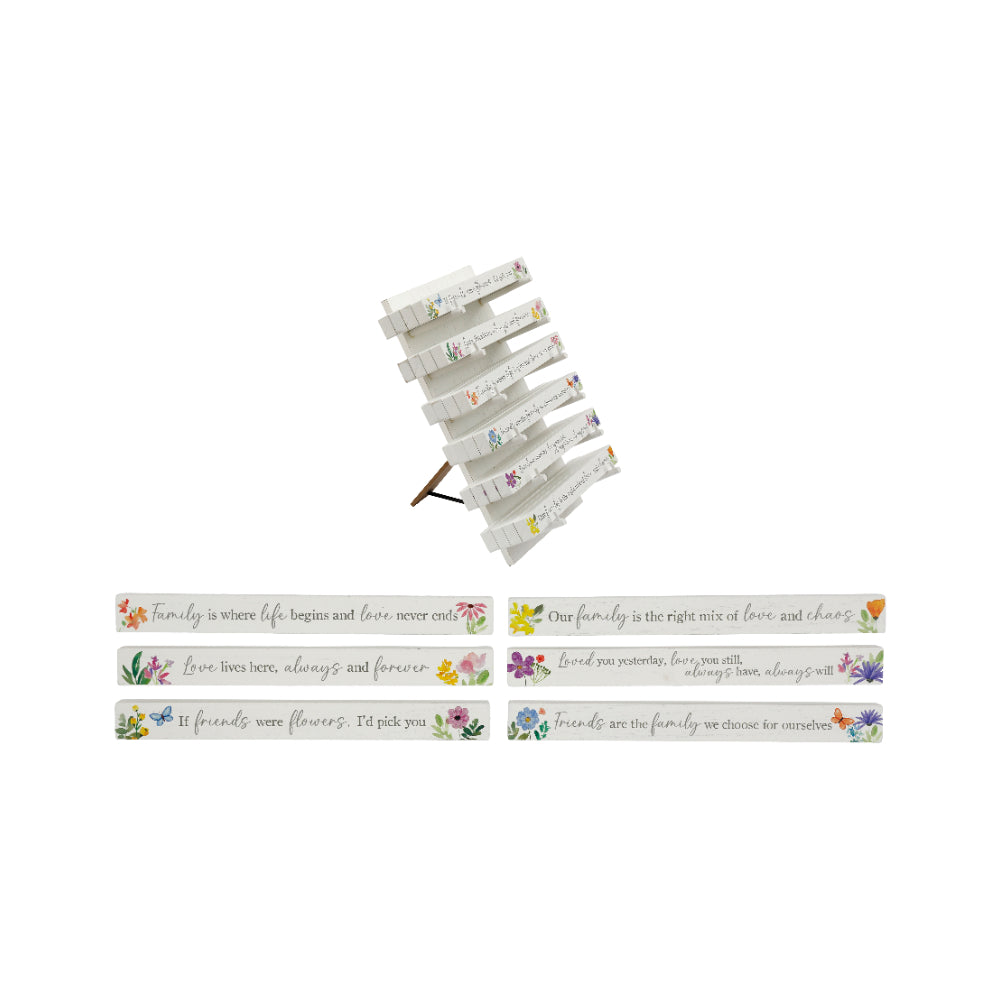 Spring Seasonal Wooden Plaque Wall Decoration Sign | 25 x 2.5cm