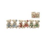 Ditsy Bear Hanging Decoration Ornament | 10 cm, Ditsy Pattern