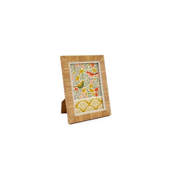Rattan Effect 5 x 7in Photo Picture Frame | Rattan-Style Border