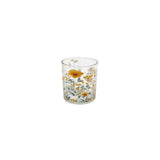 Orange Floral Candle | 7 x 8cm Dimensions, Orange, Floral Pattern