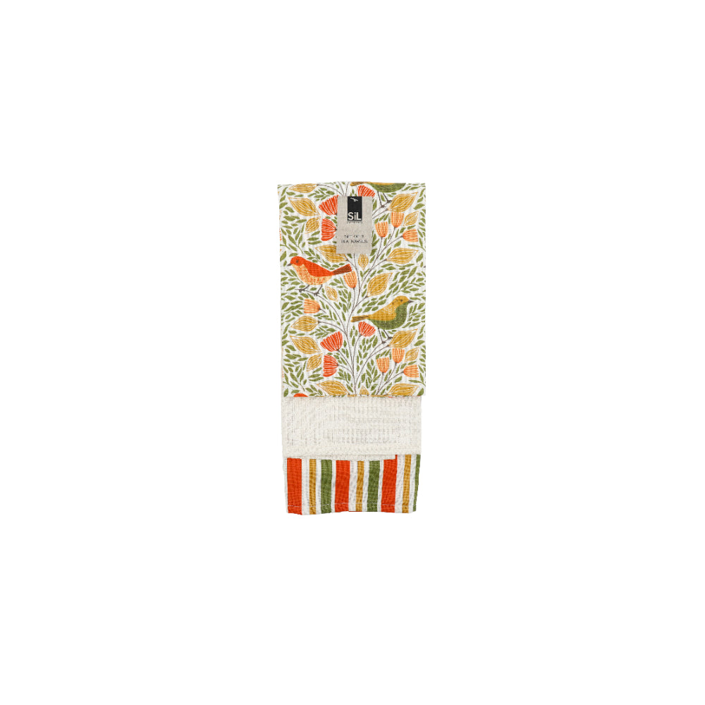 Songbird Tea Towel Set | Kitchen Towels, Dish Drying Cloths Set