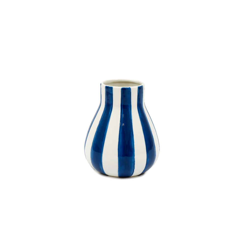 Blue Stripe Vase | 12 x 14cm