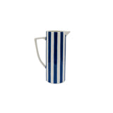 Blue Stripe Tall Decorative Vase | 33cm Height, Striped Design
