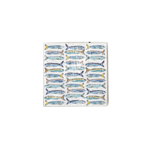 Sardines Paper Napkins | Pack of 20, Disposable, Printed, Table