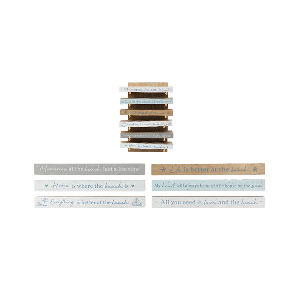 Beach Decor Decorative Sign | 25 x 2.5cm