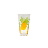 Pineapple Design Highball Drinking Glass | 16.3cm Height, Tall