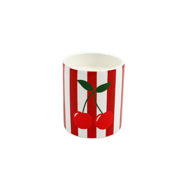 Cherry Scented Candle Pot Home Fragrance Candle | 8 x 9.3cm, Cherry