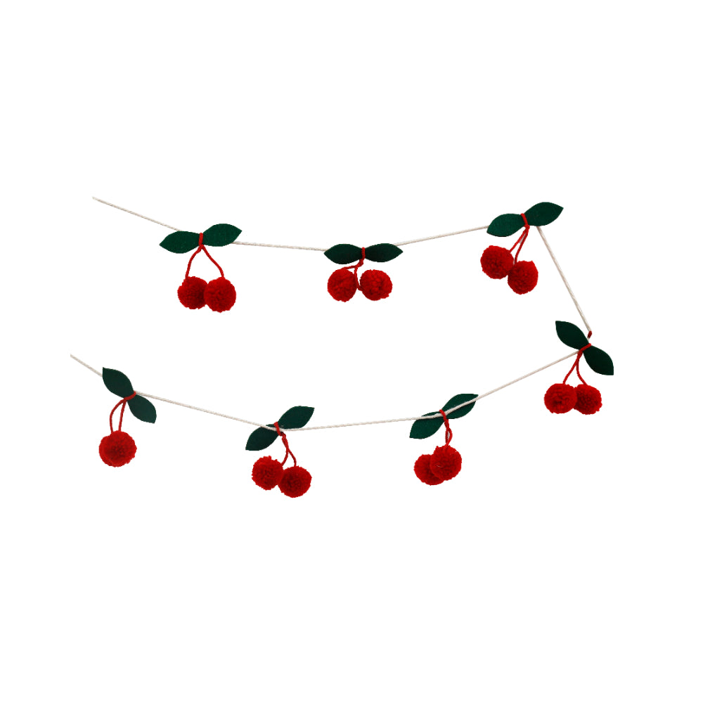 Festive Cherry Garland Hanging Tree Decoration | 180cm Length