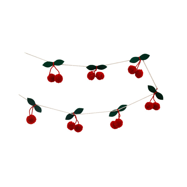 Festive Cherry Garland Hanging Tree Decoration | 180cm Length