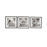 Animal Bath Bathroom Framed Wall Art Picture Print | 40 x 40