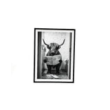 Large Rectangular Cow Canvas Wall Art Picture | 45 x 60cm, Canvas