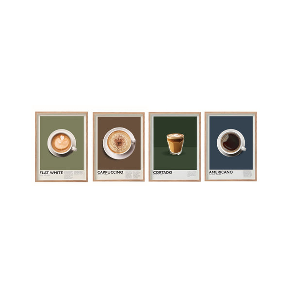 Coffee-Themed Wall Art Decorative Print | Home Décor, 30 x 40cm