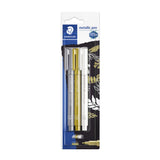 Staedtler Metallic Pens | Pack of 3, Assorted Colours, 1–2mm Tip