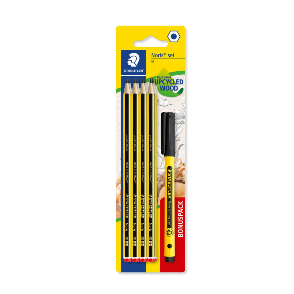 Staedtler Noris School Pencil Set | HB, with Textsurfer Highlighter