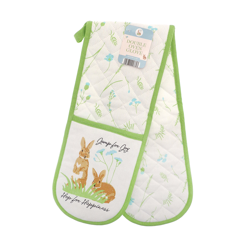 Country Club Jump for Joy Double Oven Glove | Quilted, Extra-Long