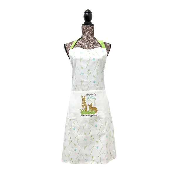 Country Club Jump for Joy Botanical Full-Length Apron | Bunny Pocket