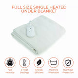 Single Heated Underblanket Electric Blanket | 135 x 65 cm, 3 Heat Settings