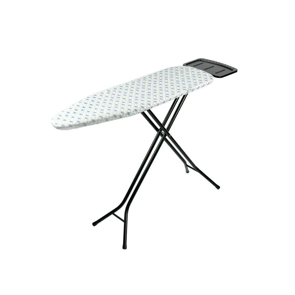 Addis Full-Size Padded Ironing Board with Iron Rest | Geometric Cover