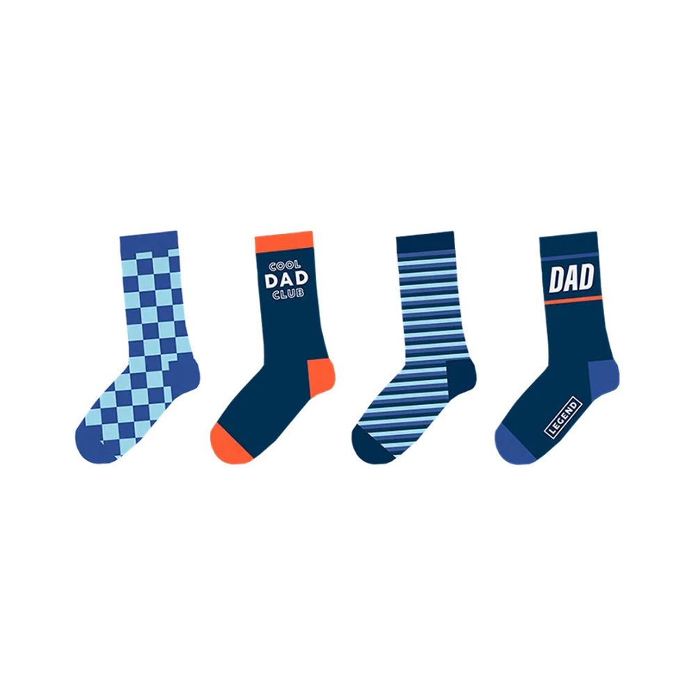 Best Dad Father's Day Sock Gift Set | Pack of 4, One Size UK 7–12