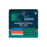 Best Dad Best Grandad Socks Gift Set | Pack of 4, Assorted Designs, UK 7–12
