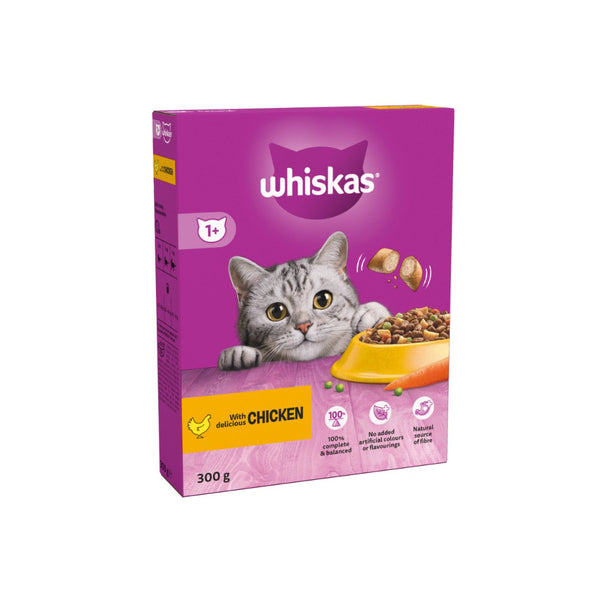 Whiskas Adult Chicken Dry Cat Food | Complete Nutrition, 300g