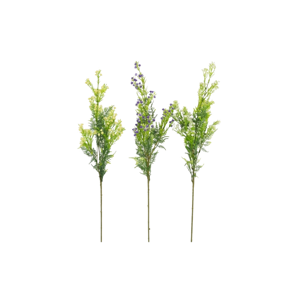 Artifical Fern Stem 83cm 3 Cols | 3 Assorted Colours