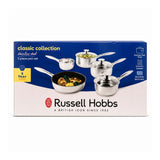 Russell Hobbs Classic Stainless Steel Saucepan Set | 5 Pieces, Induction