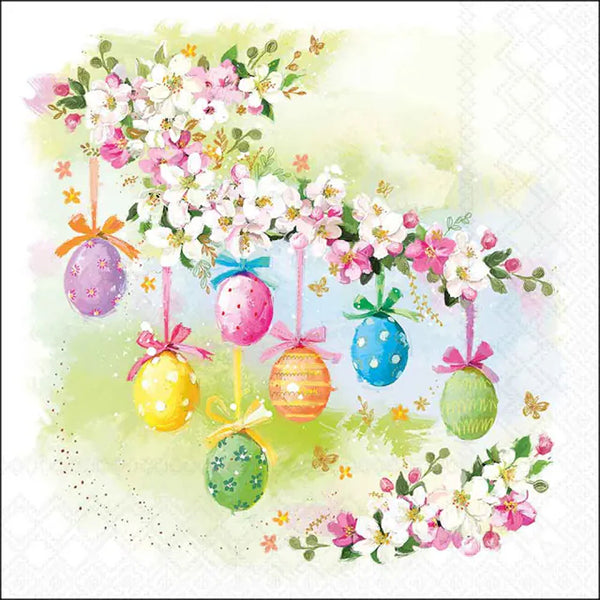 Ambiente Blossom and Eggs Easter Napkin | Watercolour, Pastel Design
