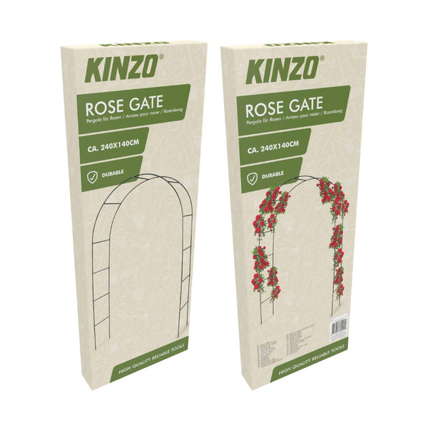 Kinzo Rose Garden Arch Gate Climbing Plant Support | 240 x 140cm