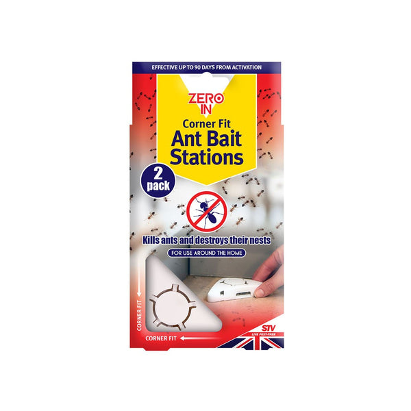 Corner-Fit Ant Bait Stations Pest Control | Pack of 2, Up to 90 Days