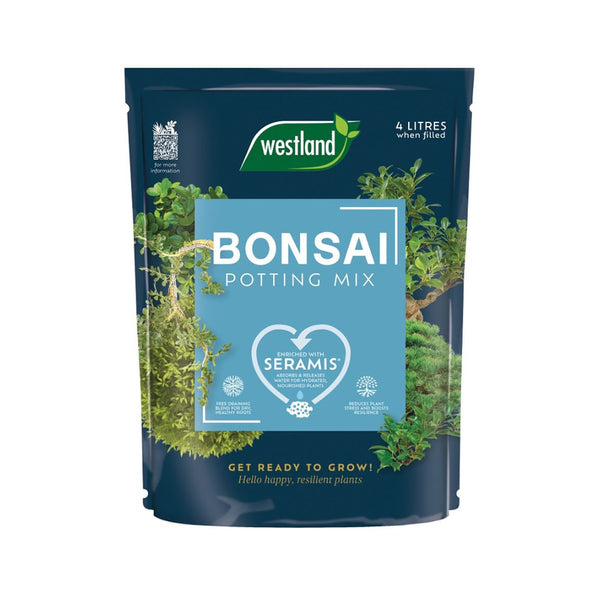 Westland Peat Free Bonsai Potting Mix | Seramis, Free-Draining, 4L