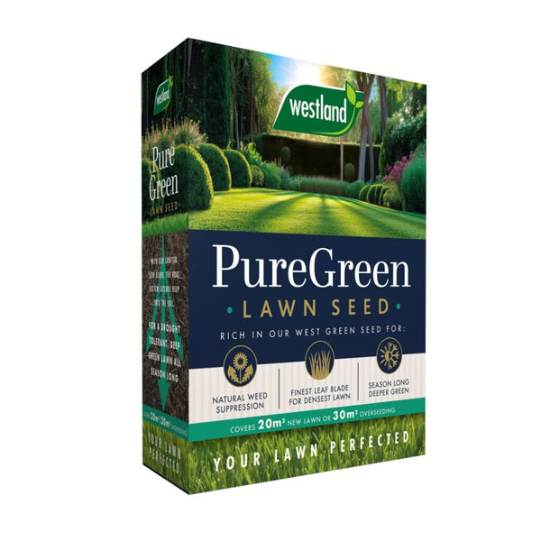 Westland PureGreen Lawn Seed - 20m² New Lawn 30m² Overseeding