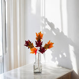 Decorative Artificial Autumn Maple Leaf Branch - 58cm, Assorted Colours