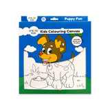Creative Kids Puppy Fun Colouring Canvas | 25 x 25cm, Includes Paints