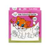 Creative Kids Cute Kitten Colour Canvas | 25 x 25cm, Ages 3+