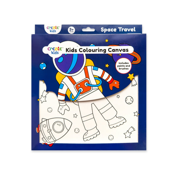 Creative Kids Space Travel Colouring Canvas | 25 x 25cm, Ages 3+